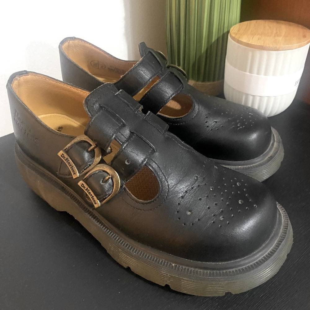Dr Martens Black Mary Jane Shoes Girls US 3